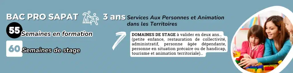 bac pro sapat 55 semaines formation 60 semaines stage 3 ans 1