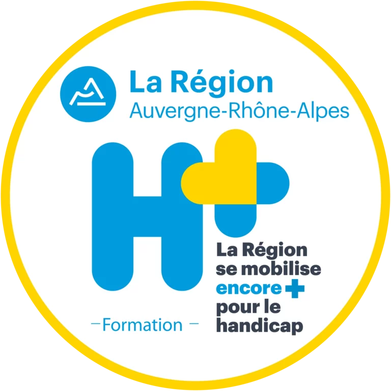 logo region auvergne rhone alpes h pour le handicap formatio