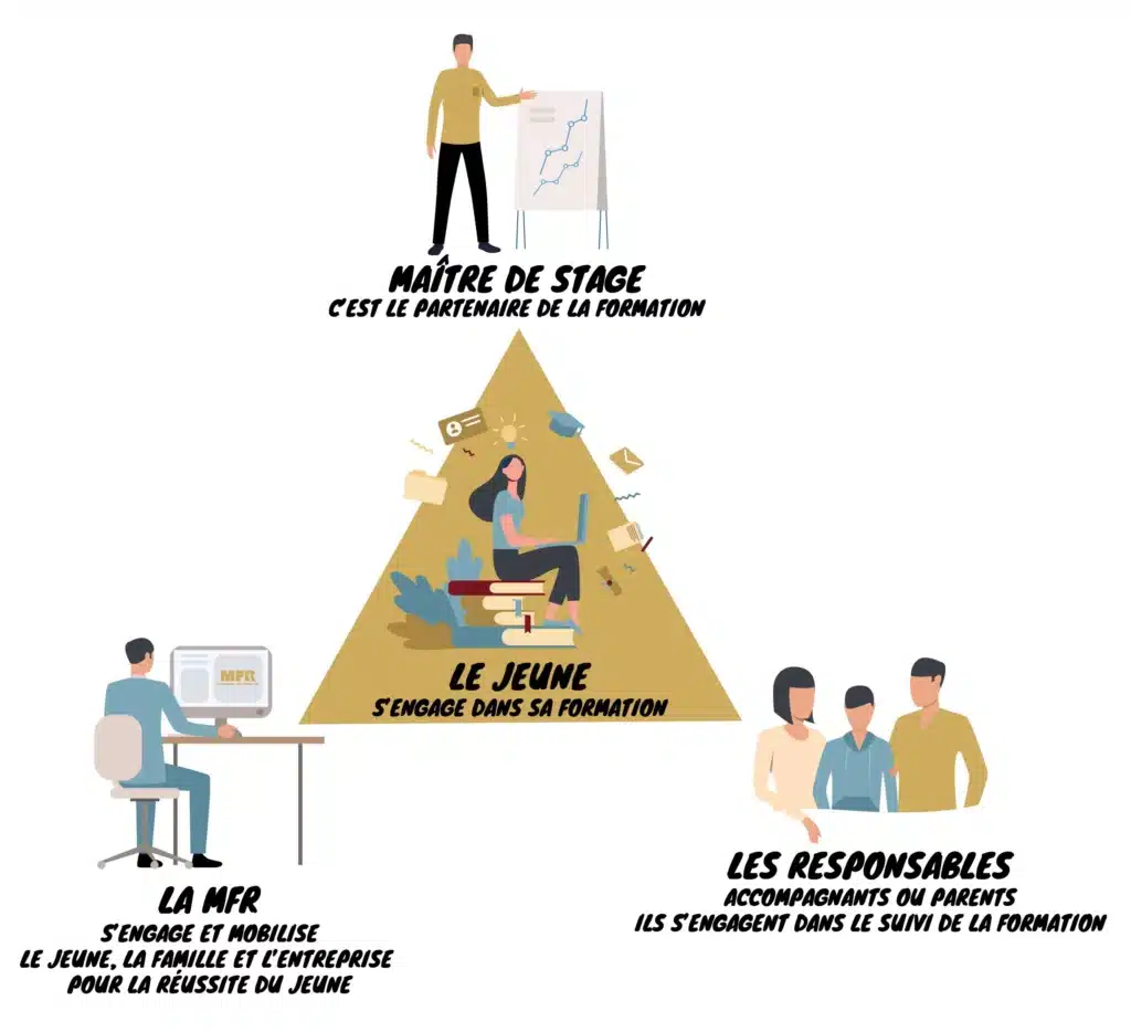 schema du systeme par alternance mfr jeune maitre de stage r